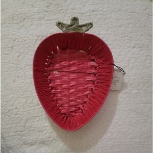 🆕️🍓Strawberry Storage Basket Summer Pool Party BBQ Red & Green